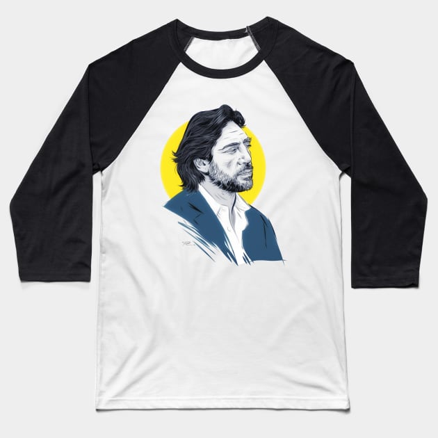 Javier Bardem - An illustration by Paul Cemmick Baseball T-Shirt by PLAYDIGITAL2020